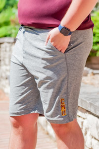CMU Gray Lux Drawstring Shorts<br><brand>MV Sport</brand>