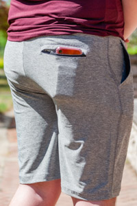 CMU Gray Lux Drawstring Shorts