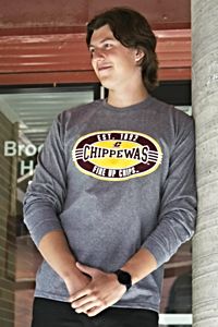 CMU Chippewas Est. 1892 Graphite Long Sleeve T-Shirt<br><brand>MV SPORT</brand>
