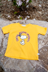 Snoopy Central Michigan University Children's Gold T-Shirt