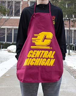 Action C Central Michigan Maroon Apron