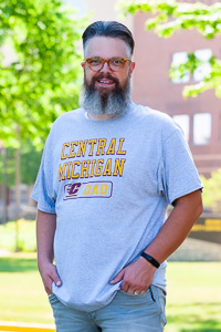 Central Michigan Action C Dad Heather T-Shirt