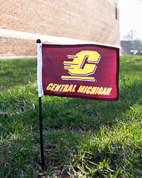 Action C Central Michigan Maroon Stick Flag<br><brand></brand>