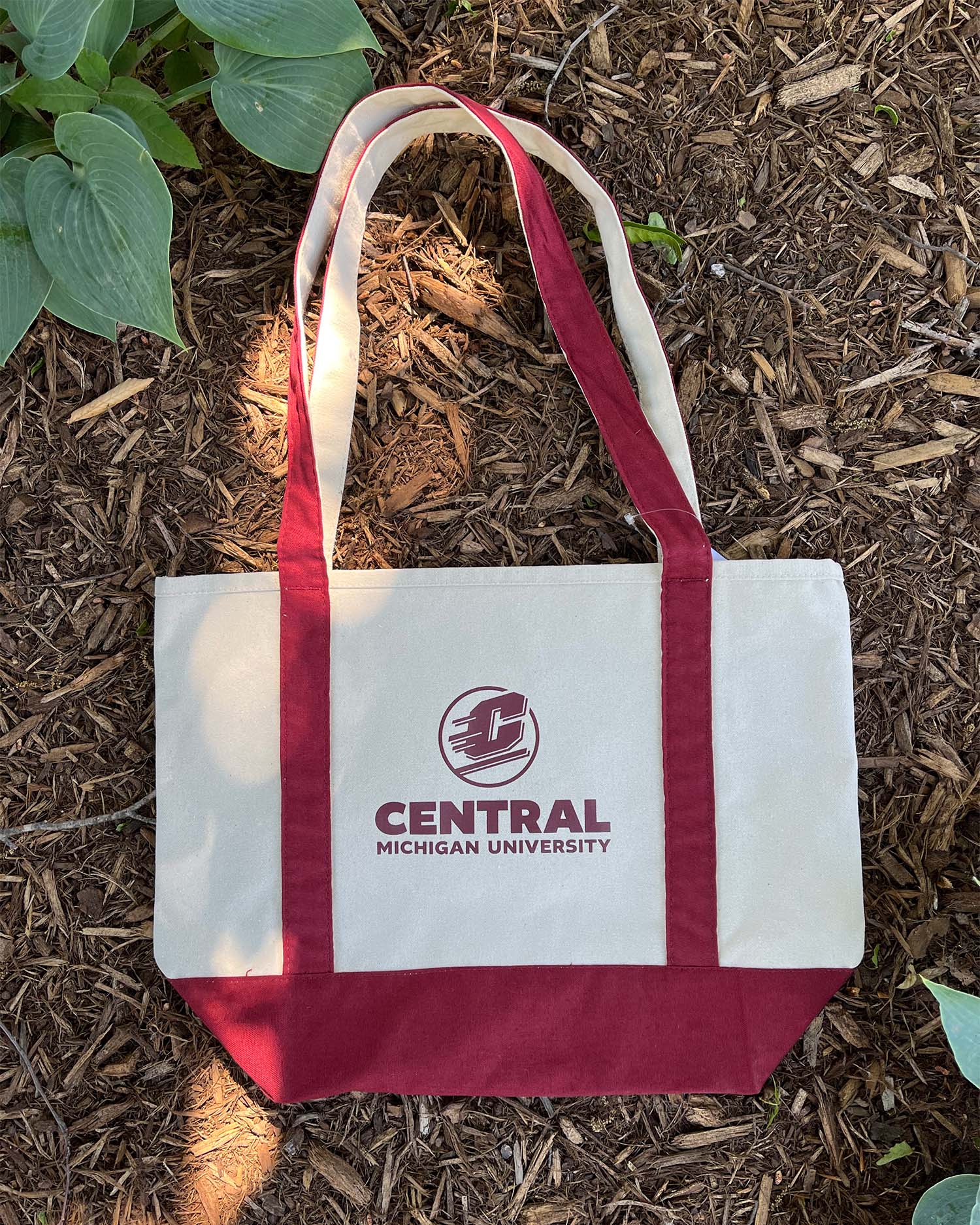 Action C Central Michigan Ivory & Maroon Canvas Boat Tote (SKU 5051241698)
