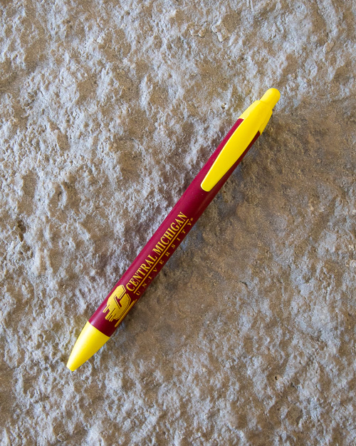 Central Michigan University Maroon & Gold Wide Body Click Pen<br><brand>BIC</brand>