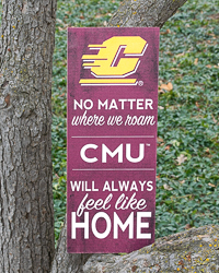 Action C No Matter Where We Roam Maroon Wall Sign