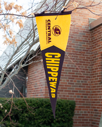 Central Michigan Chippewas Maroon & Gold Felt Pennant