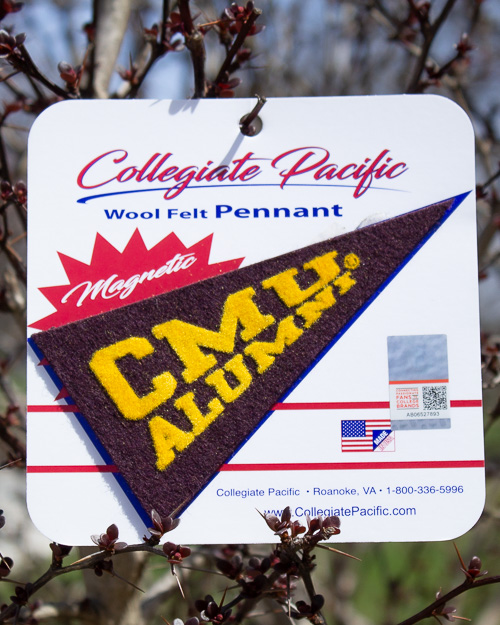 CMU Alumni Maroon Felt Magnetic Mini-Pennant