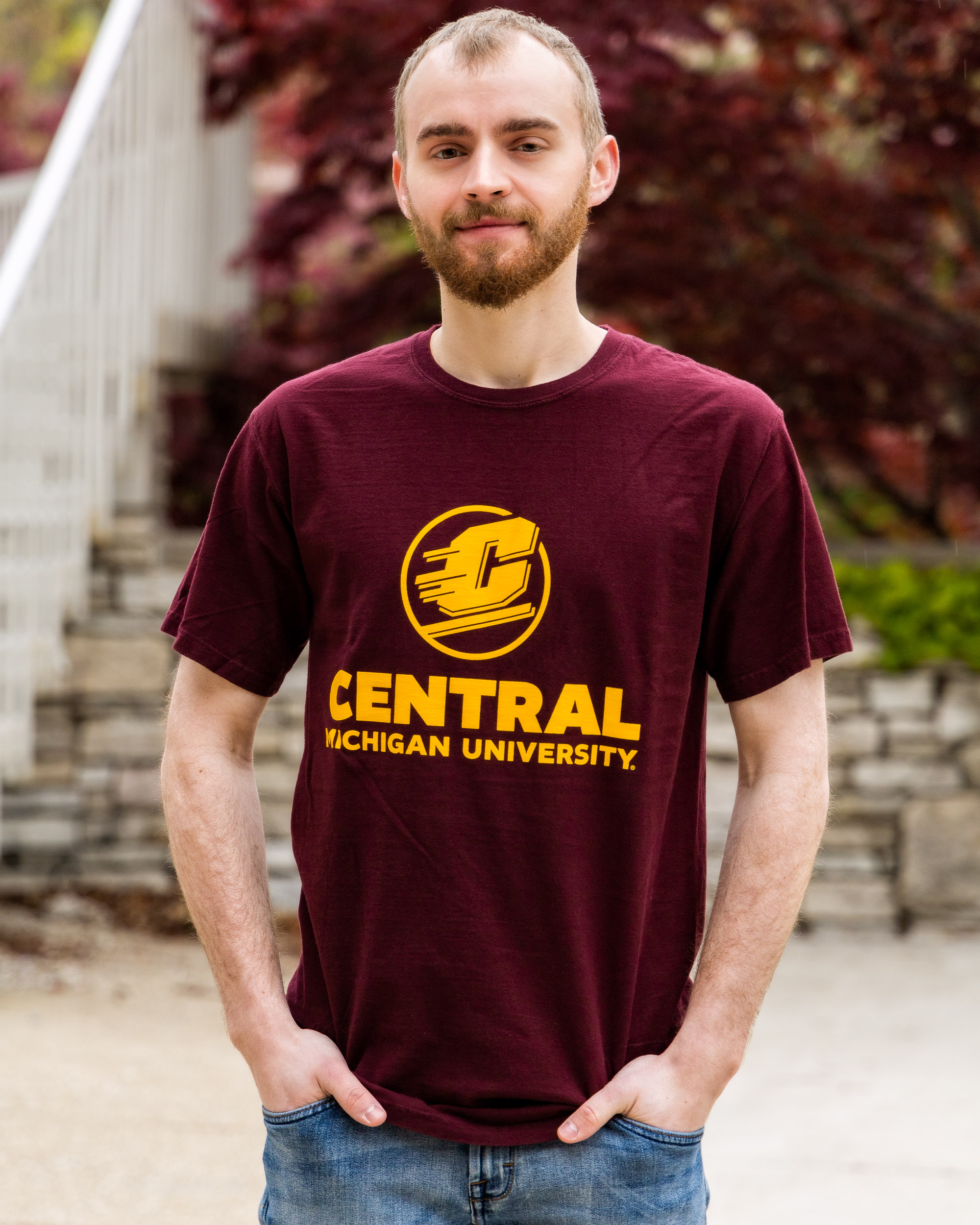 Action C Central Michigan University Maroon T-Shirt