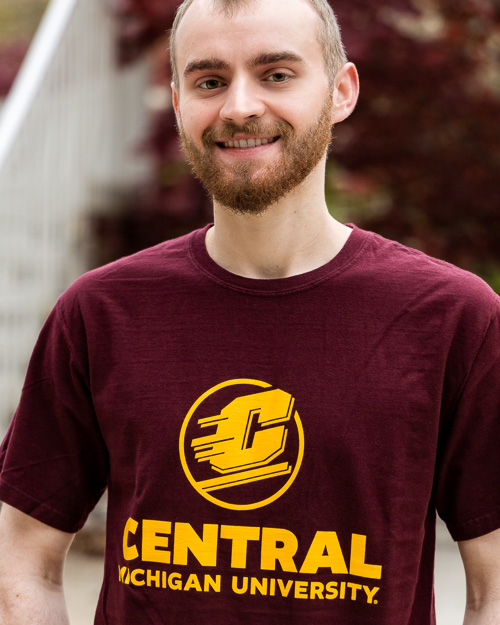 Action C Central Michigan University Maroon T-Shirt