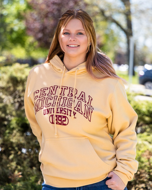 Central Michigan University 1892 Maize Pro Weave Hoodie