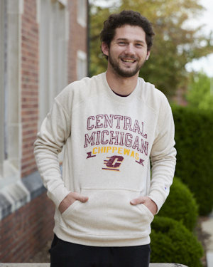 Central Michigan Chippewas Triumph Fleece Crewneck Sweatshirt with Pocket<br><brand>CHAMPION</brand>