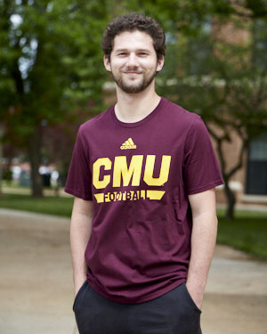 CMU Football Maroon Sports Amplifier T-Shirt