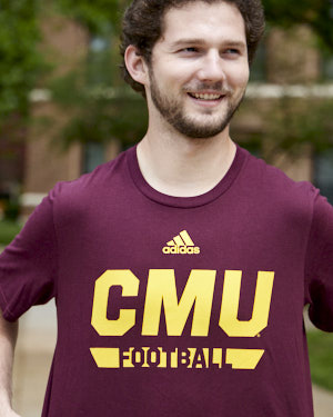 CMU Football Maroon Sports Amplifier T-Shirt