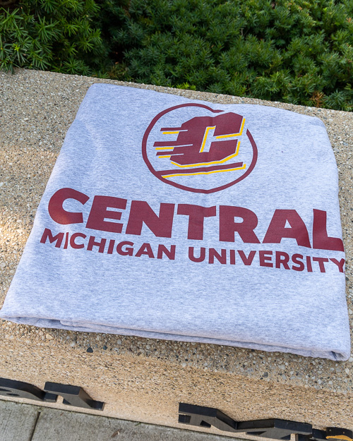 Action C Central Michigan Pro-Weave® Heather Sweatshirt Blanket