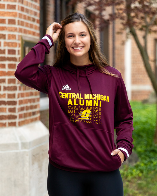 Central Michigan Alumni Action C Maroon Hoodie