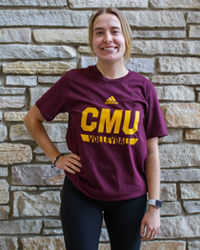 CMU Volleyball Maroon Sports Amplifier T-Shirt