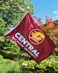 Central Michigan University Action C Maroon Flag