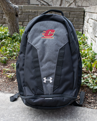 Action C UA Hustle 5.0 Black & Gray Backpack