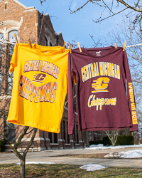 Central Michigan Chippewas Maroon & Gold Youth 2 Piece T-Shirt & Long Sleeve T-Shirt Set