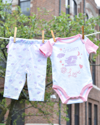 Action C Spreading Love Pink Onesie & Pant Set