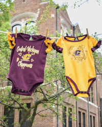 Central Michigan Chippewas Maroon & Gold 2 Pack Ruffle Onesies
