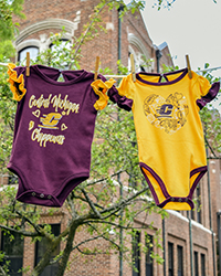 Central Michigan Chippewas Maroon & Gold 2 Pack Ruffle Onesies