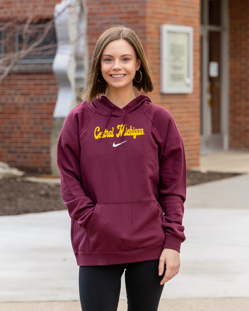 Central Michigan Women’s Maroon Fleece Hoodie