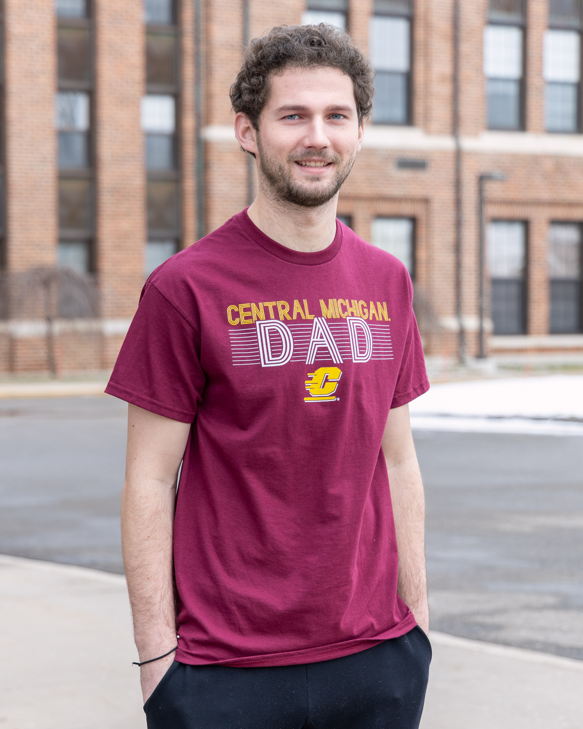 Central Michigan Dad Maroon Graphic T-Shirt<br><brand></brand> (SKU 5053424198)
