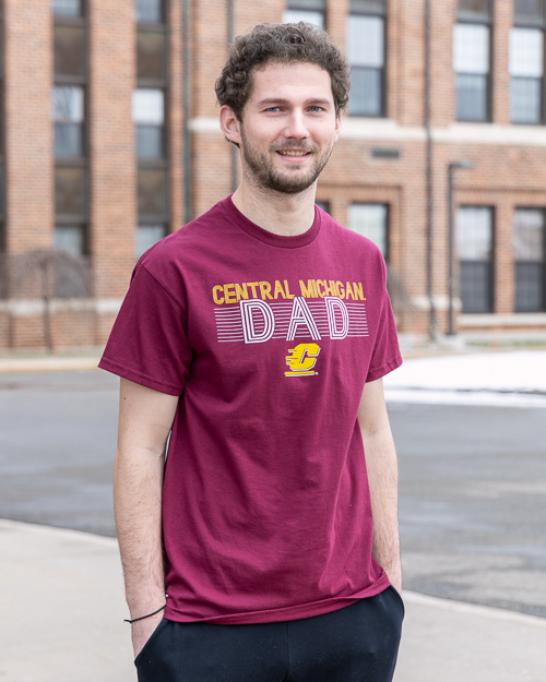 Central Michigan Dad Maroon Graphic T-Shirt