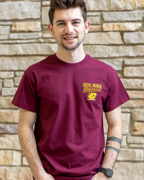 Central Michigan Chippewas Alumni Maroon Graphic T-Shirt