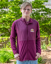 Central Michigan Action C Maroon Full Zip Fleece Jacket