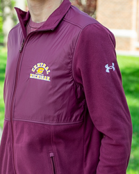 Central Michigan Action C Maroon Full Zip Fleece Jacket