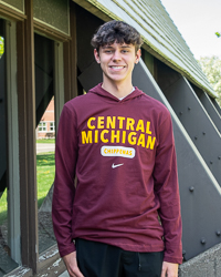 Central Michigan Chippewas Maroon Hooded T-Shirt
