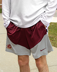 Action C Maroon & Gray Dri-FIT Shorts