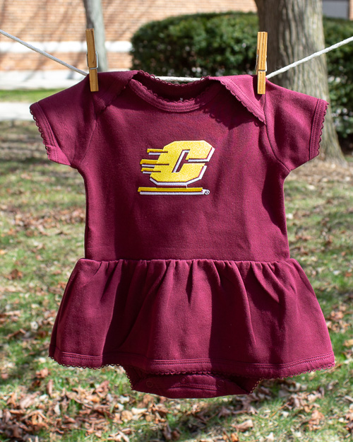 Action C Maroon Onesie Dress