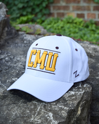 CMU Action C Snapback White Hat