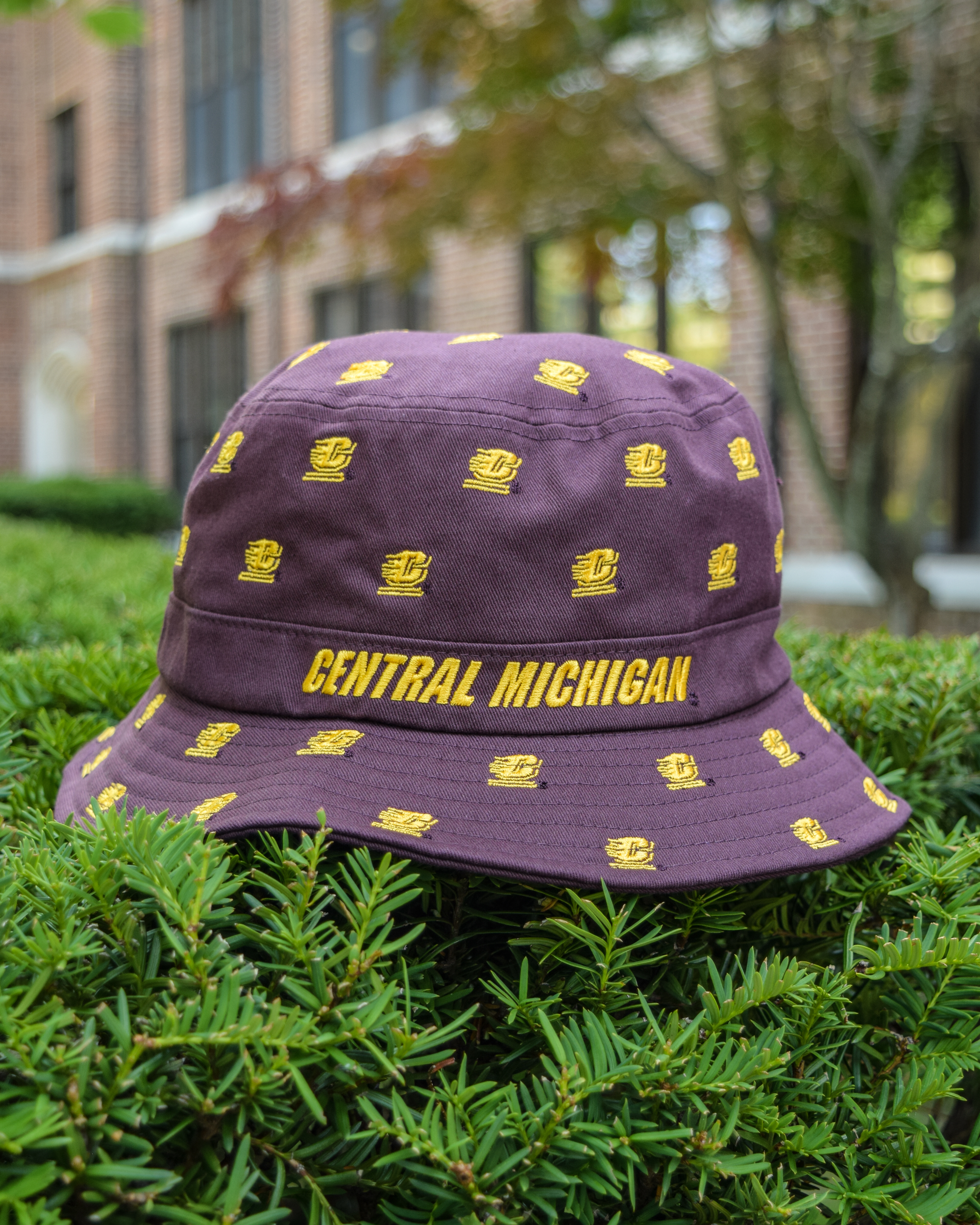 Central Michigan Action C Pattern Maroon Bucket Hat (SKU 5053846198)