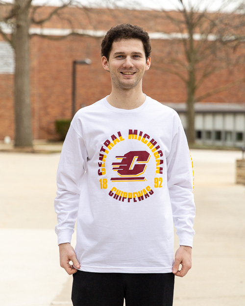Central Michigan Chippewas 1892 White Long Sleeve T-Shirt