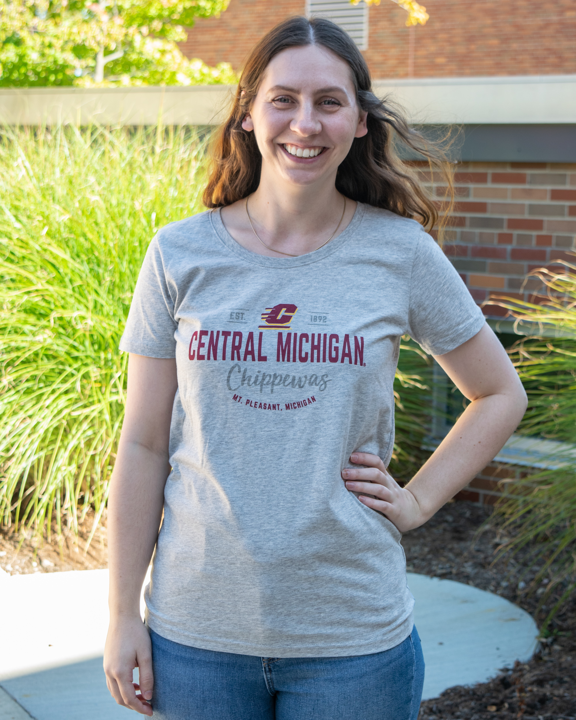 Central Michigan Chippewas Est. 1892 Gray T-Shirt (SKU 5054109698)