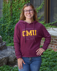 Property of CMU Chippewas Athletic Department Maroon Women's Hoodie