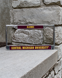 Central Michigan Alumni Chrome License Plate Frame