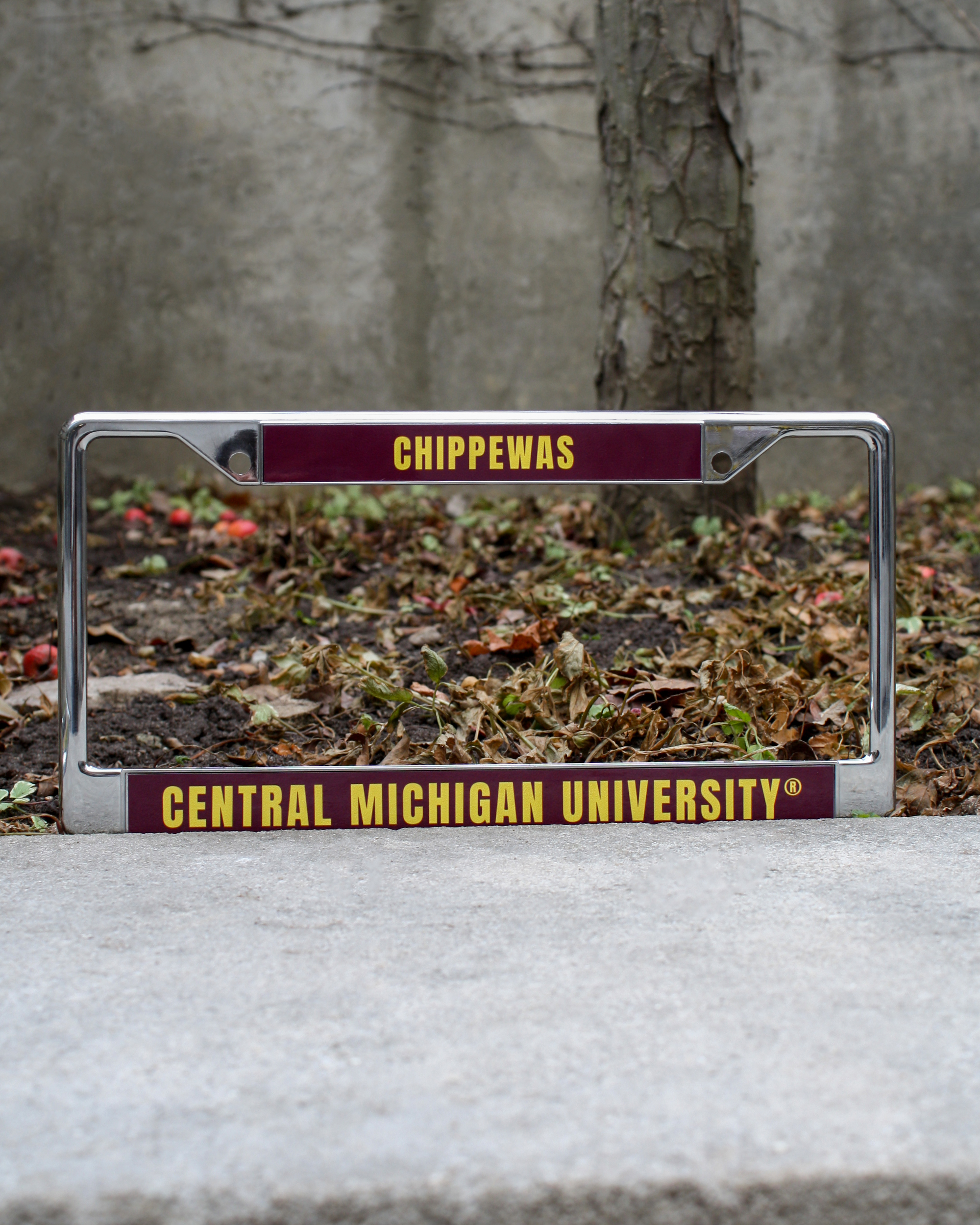 Central Michigan Chippewas Chrome License Plate Frame