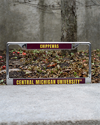 Central Michigan Chippewas Chrome License Plate Frame