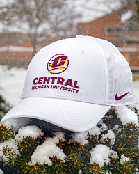 Central Michigan University White Performance Hat