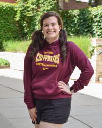 Central Michigan Chippewas Varsity Fleece Maroon Hoodie