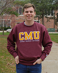 Central Michigan University Maroon Crewneck Sweatshirt