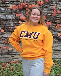 Central Michigan University Gold Crewneck Sweatshirt