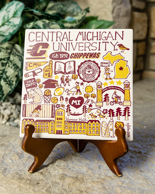 Julia Gash CMU Square Stone Trivet