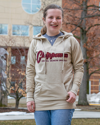 Central Michigan University Chippewas Women's Sand Hoodie